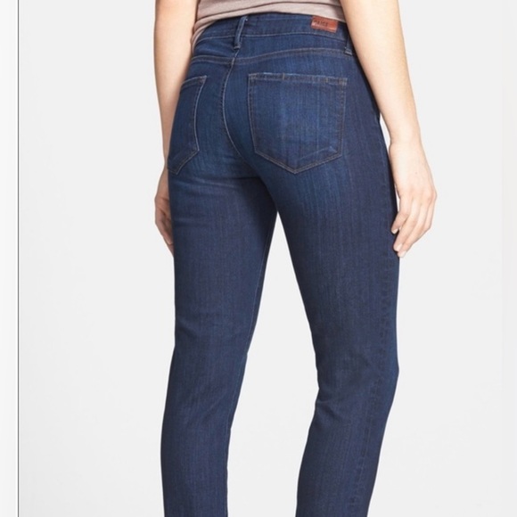 Paige Denim Skyline Ankle Peg Dixie Blue Jeans. Dark Wash. Size 28 - Picture 2 of 14